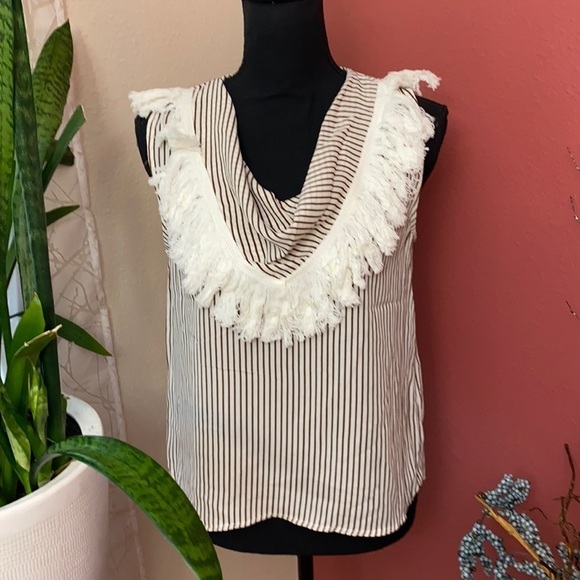 NEW - Line and Dot - Drape Sleeveless Blouse - Picture 1 of 6